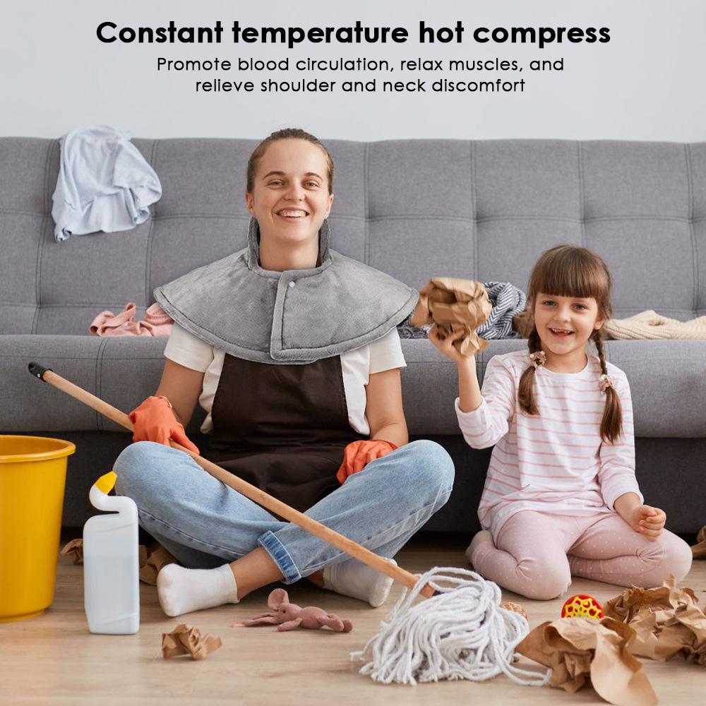 New Electric Heating Shawl for Neck and Waist - Plug-in Physiotherapy for Winter Warmth