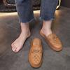 Women Half Slippers 2024 Summer New Fashion Jacket Casual Waterproof Lazy Toe Heightened Baotou Half Slippers