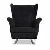 Bonito Rocking Chair, Scandinavian Family Meble, Corduroy, Black, PRO