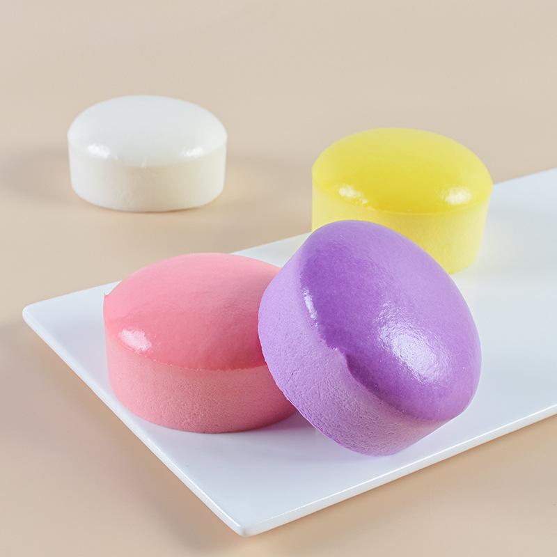 1Pcs Round Cake Toy Colorful Pudding Shaped Squeeze Stress Relief Toys Soft Slow Rising Fidget Toy For Kids Party Decor Gift