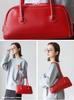 VITAFELICE Long Handle Mini Boston Bag Women's (NSB-30230P) (Red)