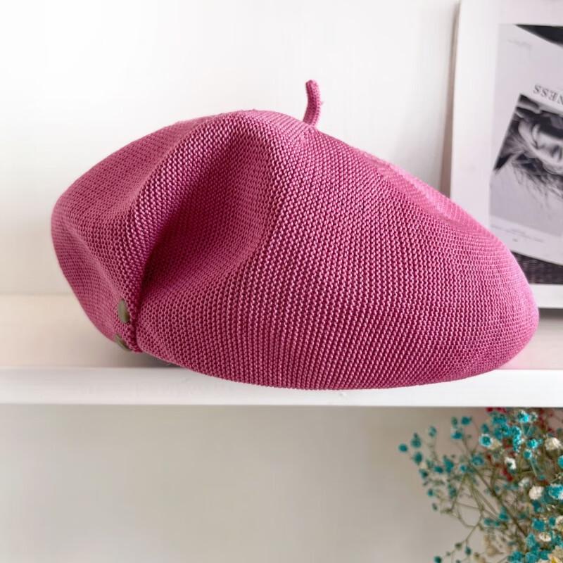Женская вязаная дышащая беретка L