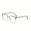 Anti Blue Light Glasses for Men and Women Retro Half Frame Eyebrow Glasses Frame Classic Flat Lens
