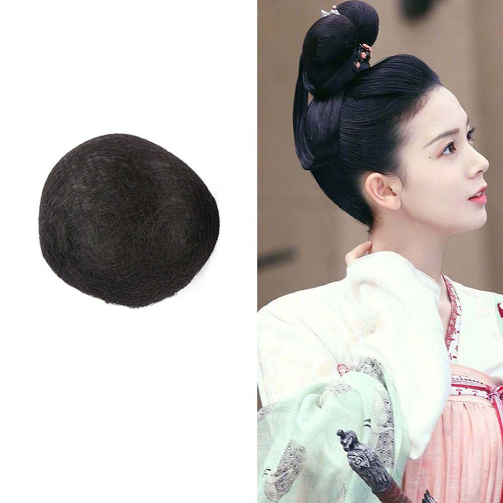 

Головной убор в китайском стиле, синтетический парик феи, сумка, ретро шиньон для волос, накладки для волос Ханфу, парик для косплея 13CM