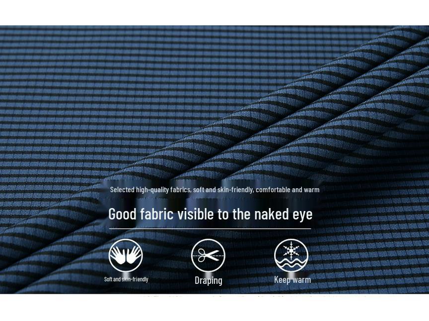 Herren Gestreiftes Langarm Rundhals Sweatshirt für Frühling & Herbst