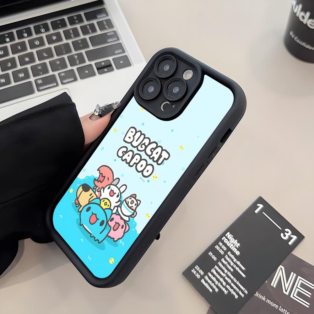 

Cute B-Bugcat C-Capoo Phone Case For IPhone 17 Air 16 E 15 14 Plus 13 12 11 Pro Max Silicone Soft Case iPhone 16e