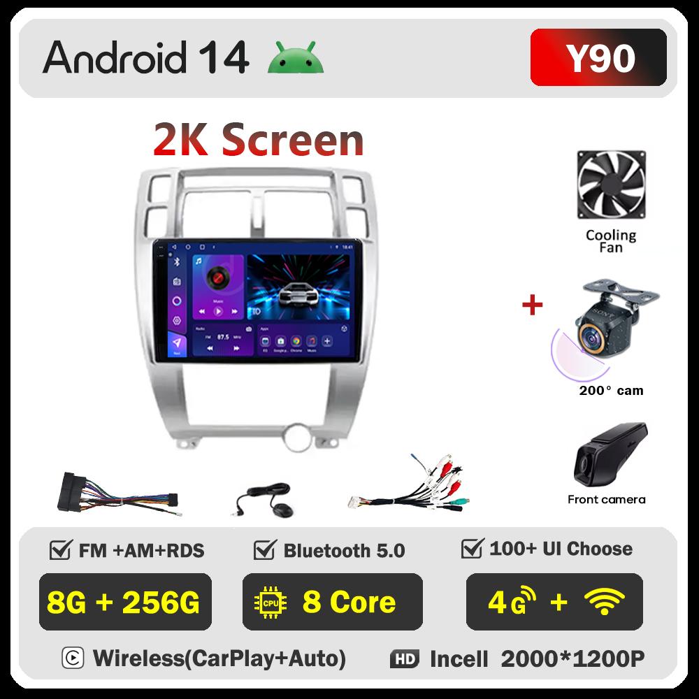 Car Radio Player Android 14 For Hyundai Tucson 1 2004 Carplay Auto Screen Wireless Android Auto Intelligent Car Systems 5G Wifi