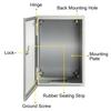 VEVOR NEMA Stahlgehäuse, 30x20x15 cm NEMA 4X Elektrischer Stahlkasten, IP66 Wasserdicht & Staubdicht, Elektrische Anschlussdose für Außen/Innen