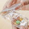 Pill Cutter Box Portable Drug Box Tablet Cutter Splitter Medicine Pill Holder Pill Cutter Box