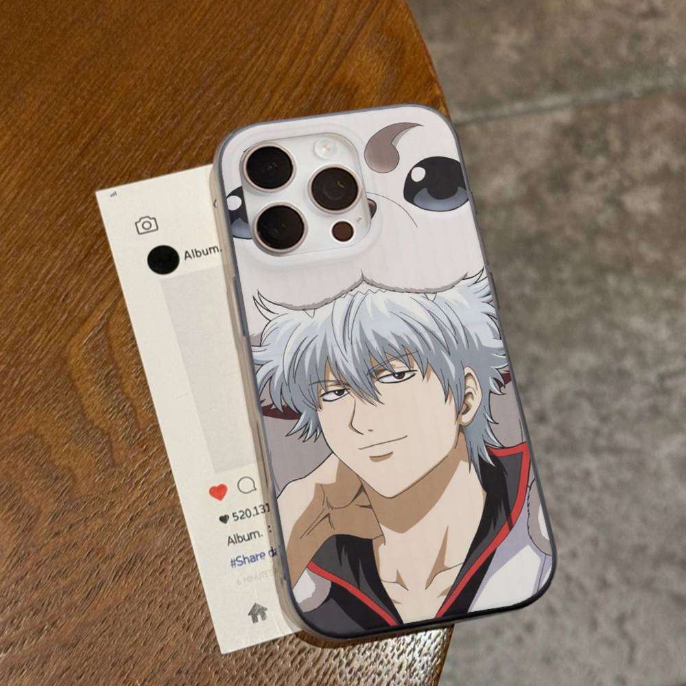 Lustige Anime GINTAMA Für IPhone 17 16 15 Plus Pro Max 12 14 Plus 11 13 Welle Wellige Streifen Funda Handyhülle