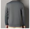 Men's High-End Wool-Blend Mulberry Silk Fleece-Lined Long-Sleeve Sweatshirt