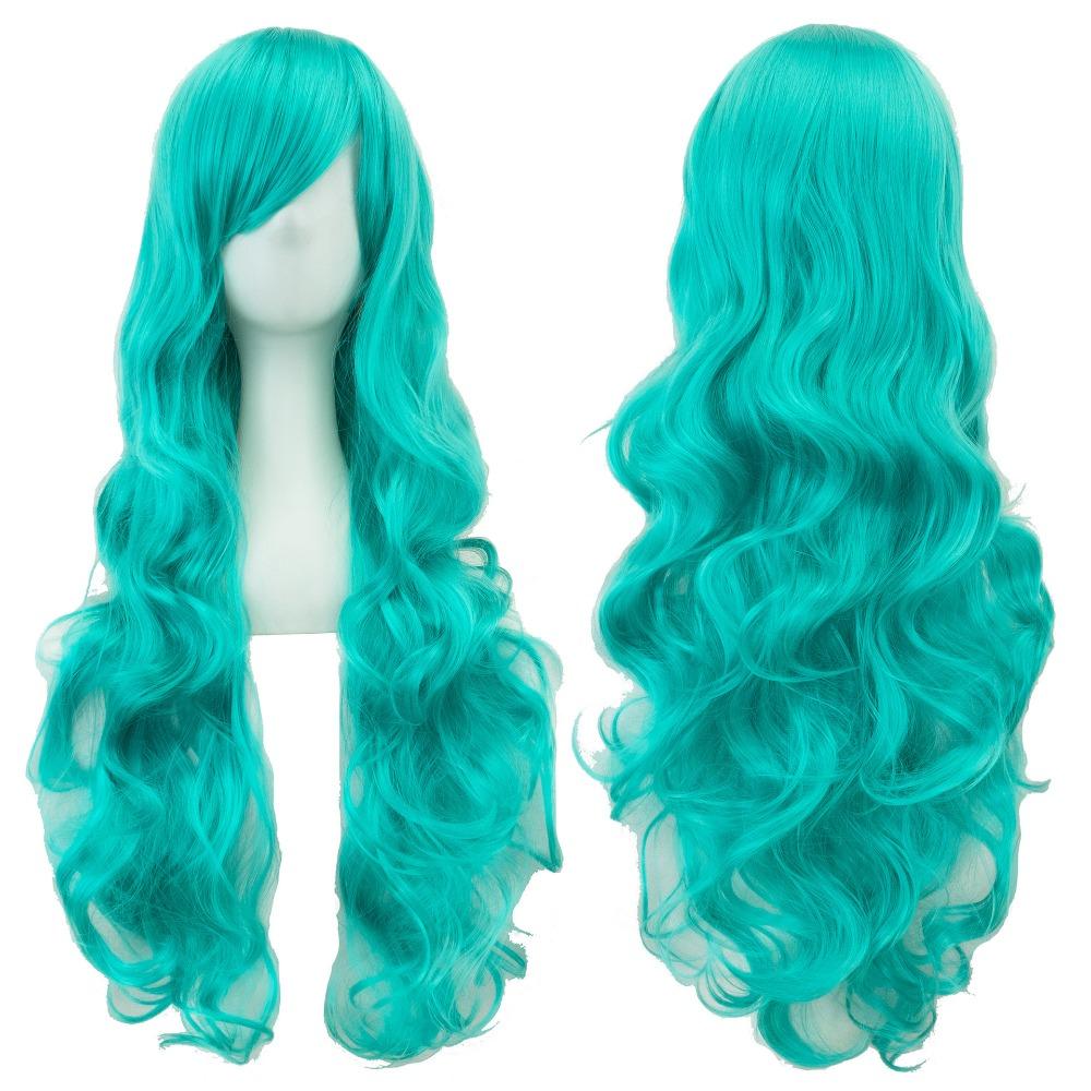 Peluca de Pelo Sintético Largo en Capas Resistente al Calor para Cosplay de Anime Halloween para Mujeres