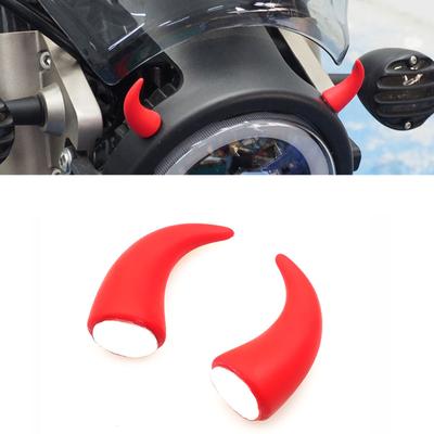 2 piezas de casco de motocicleta para coche, cuerno de diablo, orejas de gato, decoración universal para motocicleta, bicicleta, casco de estilo de coche