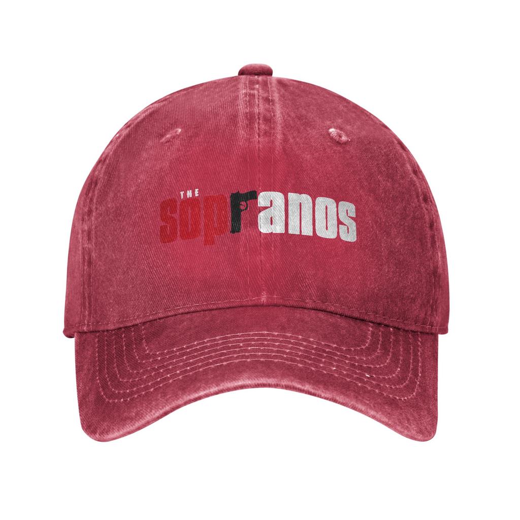 Sopranos Tv Show Unisex Women Baseball Caps Distressed Denim Caps Hat Vintage Outdoor Adjustable Fit Snapback Hat