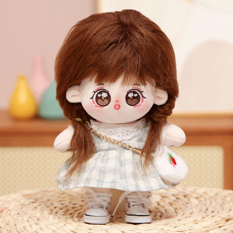 20cm Cotton Doll with Clothes Plush Doll Girl Dress Up Doll Girl Couple Celebrity Gift