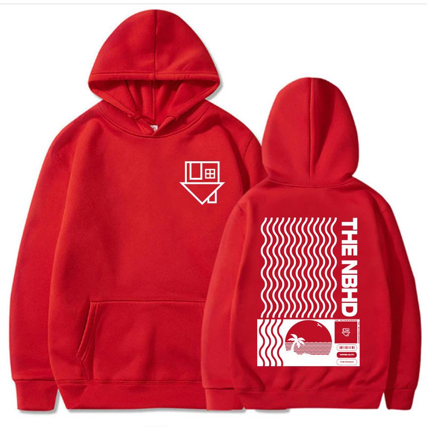 Album Wiped Out Printing Hoodies NBHD The Neighbourhood Band Sweatshirts LongSleeve Hooded Pullovers Women Men Clothes Sudaderas