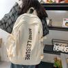 Lightweight Student Letter Backpack Large Capacity School Bag For Daily Use