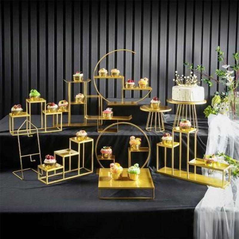 European Dessert Table Stand Set: Elegant Wedding Ornament for Cakes, Pastries, Buffets & Tea Towers