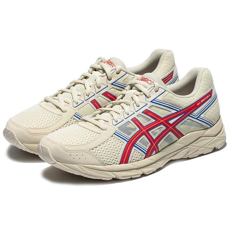 Asics Gel-Contend 4 Comfortable Fashion Versatile Fabric Synthetic Leather Durable Breathable Low-Top Gel Running Shoes Men sneaker T8D4Q-118
