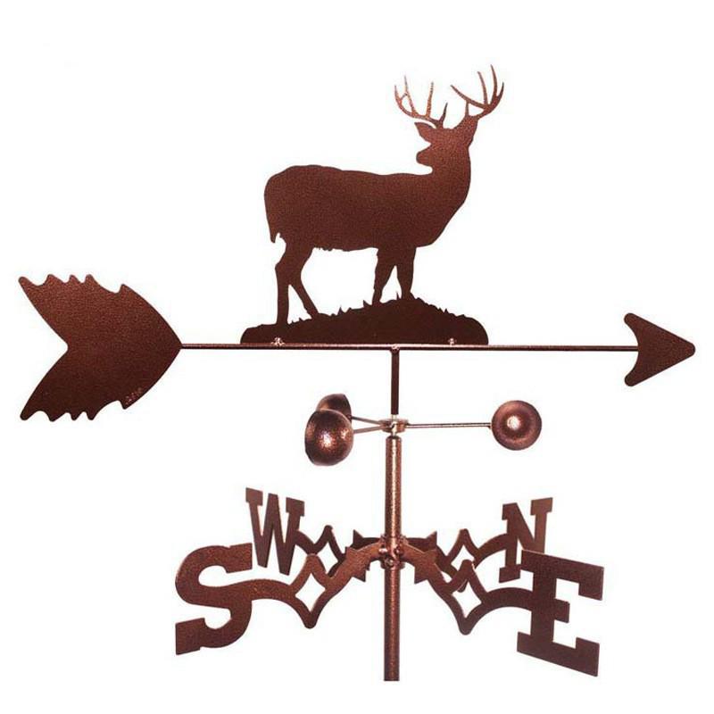 Wetterfahnen-Ornament aus Edelstahl für den Außenhof