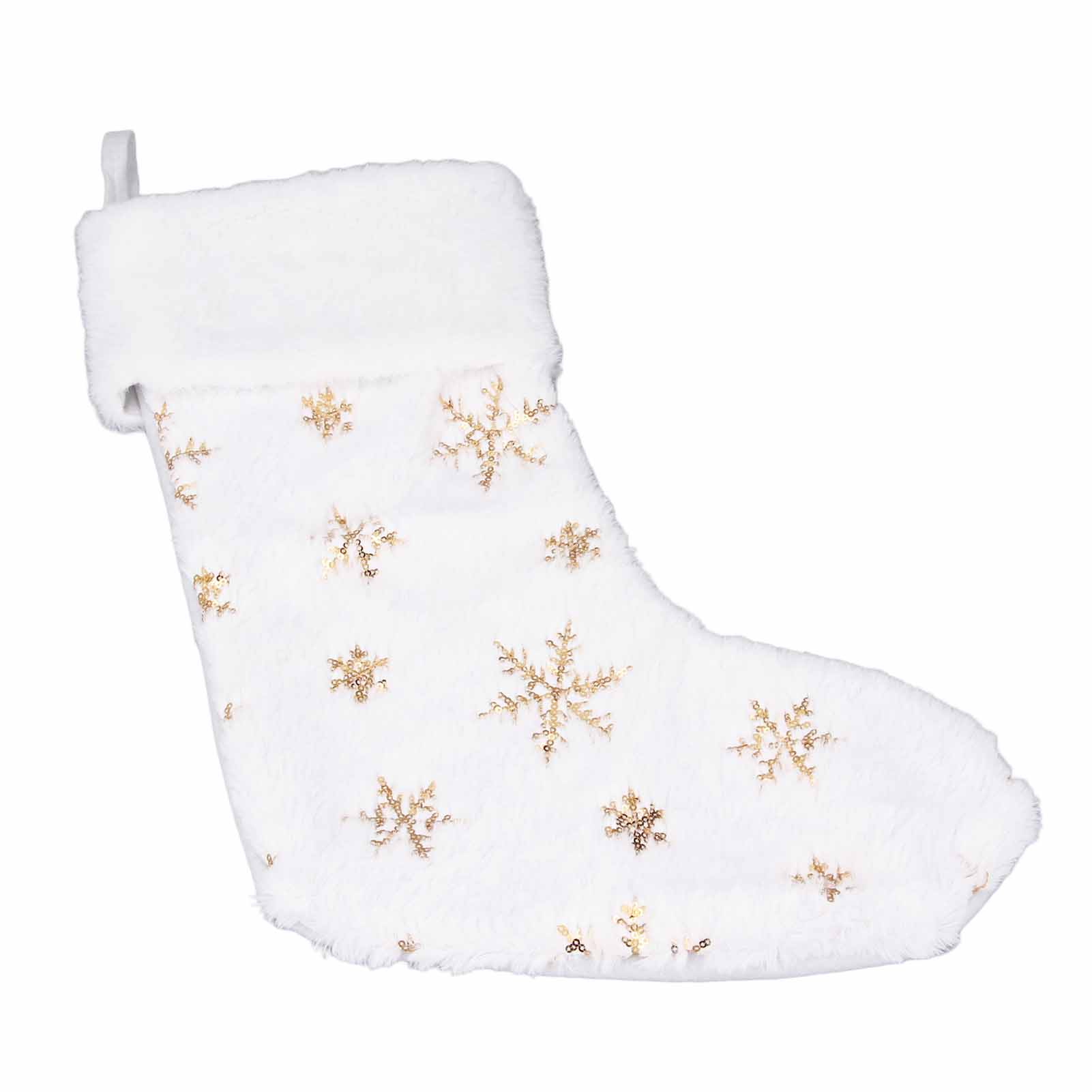 

Большой Рождественский Чулок Вышитая Снежинка Пайетки Носки Украшение Чулок Украшение для Семьи