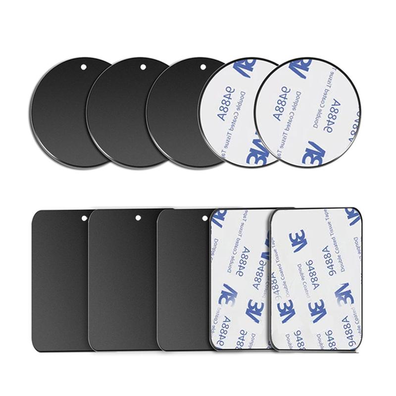 1-5PCS Magnetic Metal Plate For Car Phone Holder Universal Iron Sheet Disk Sticker Mount Mobile Phone Magnet Stand For IPhone