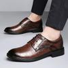 Zapatos de Negocios Casuales de Cuero Estilo Británico para Hombre Nuevos al Zapatos de Oficina para Hombre Oxfords de Cordones de Moda Zapatos para Caminar