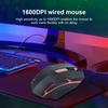 MS11 1600DPI Wired Backlight USB Mouse Ergonomic Gaming Notebook Office Gamer Mouse Mice