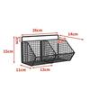 Grid Storage Baskets, Metal Wire Basket Wall Mount, Hanging Kitchen Baskets for