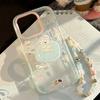 Nightcap puppy holder iPhone16promax Apple 17 mobile phone case 15 for 14 transparent cartoon 13 lanyard