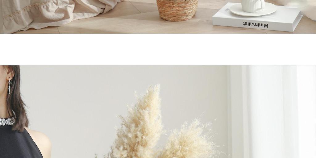 Natural Air-Dried Reed and Cattail Flower Bouquet for Floor Vase Decoration