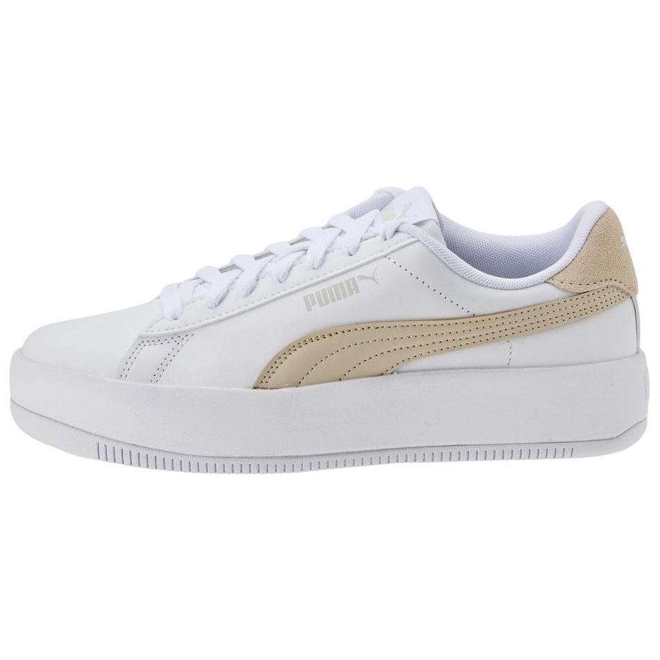 (WMNS) PUMA Lily Platform White Yellow Women s 384617-08 EU 35.5