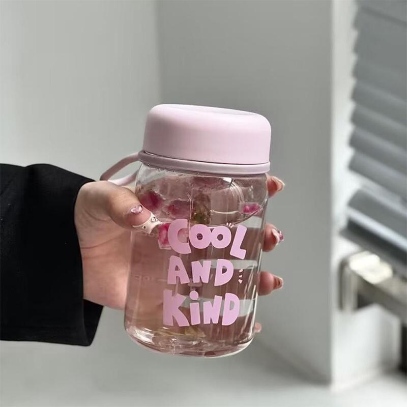 

Портативный прозрачный студенческий стакан для воды со шнурком, пластиковая бутылка для воды, большая емкость, чашка для питья, для занятий спортом на открытом воздухе