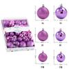 Festive Glitter Christmas Balls Set: 44 PCS, 3/4/5cm, in Colorful Box - Perfect for Tree Decor & Holiday Atmosphere