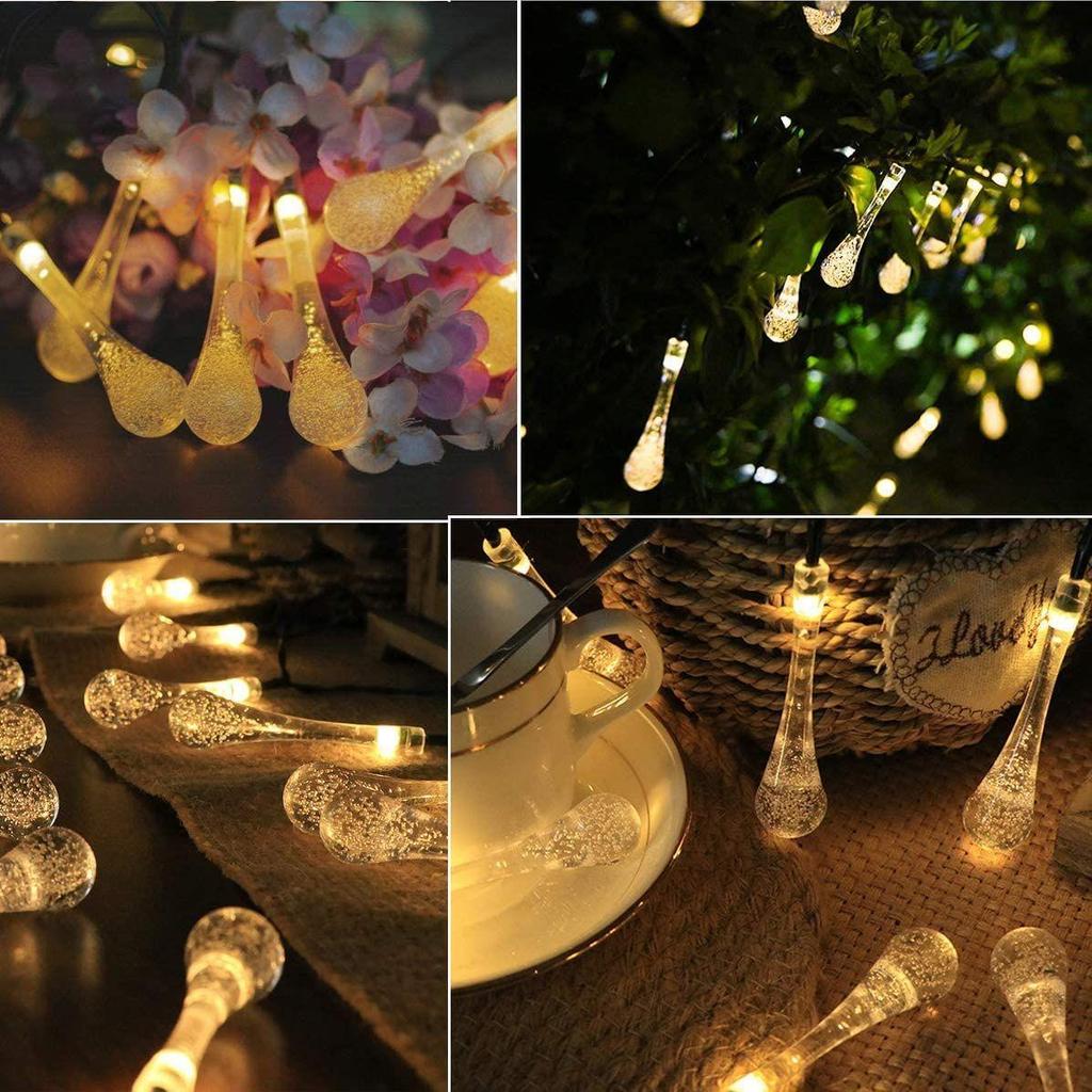 Droplet Led Lights for Decoration - 3 M, 16 Led Water Drop Lights for Home Decoration, Led Decorative Lights for Indoor Outdoor