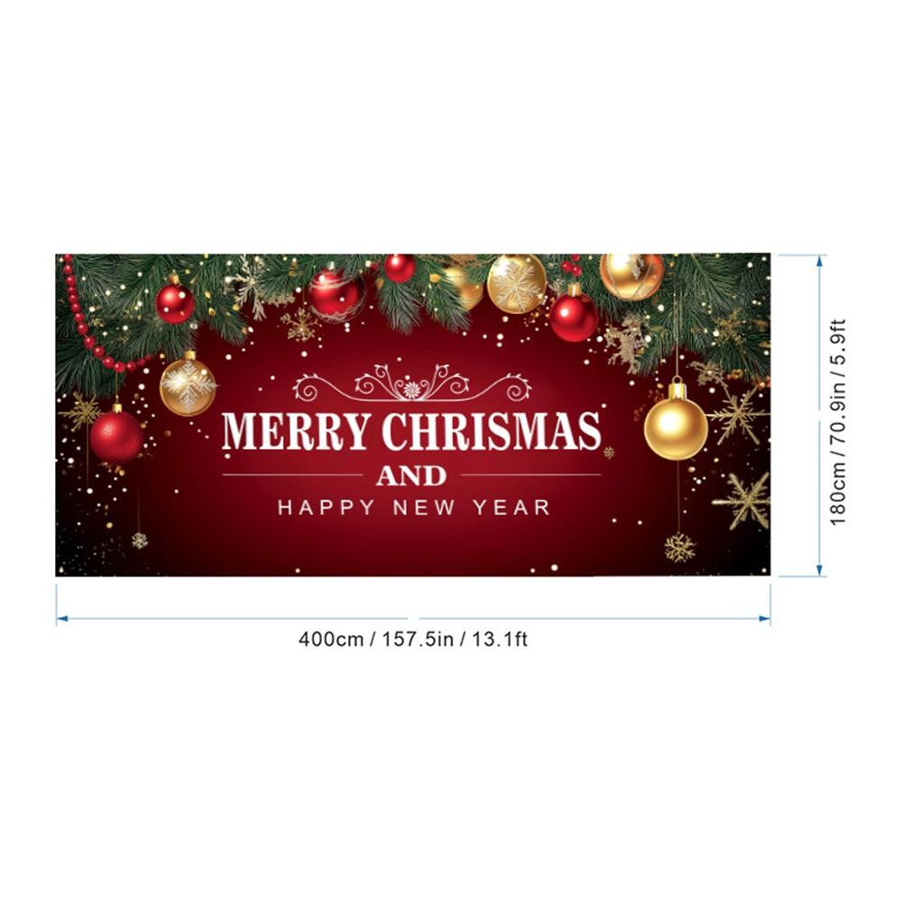 

13.1x5.9ft Banner Christmas Garage Banner Festive Garage Decoration C
