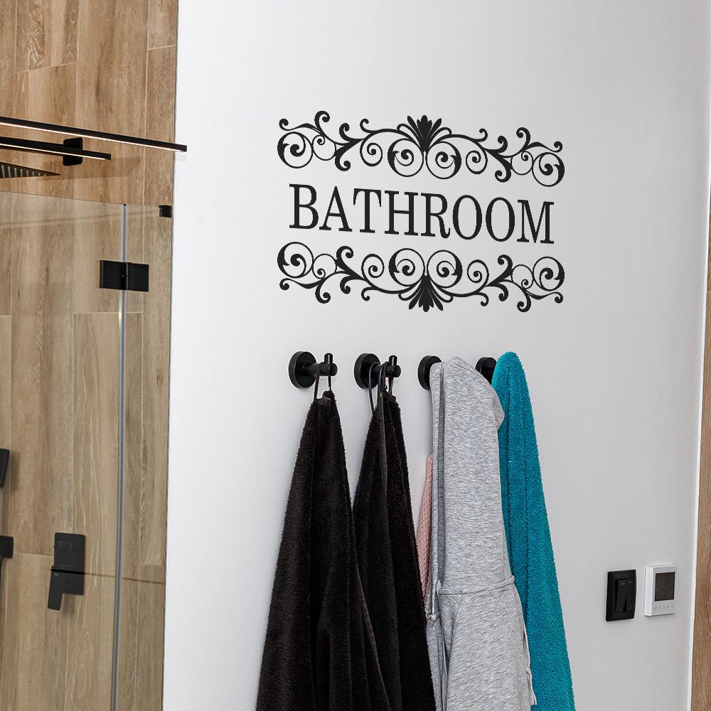 Adesivi Murali Creativi Slogan Inglese Bagno Casa Sfondo Abbellimento