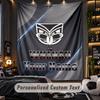 TapestryWigan Warriors Custom Name Text Personalized Wall Hanging Tapestry Home Wall Decor