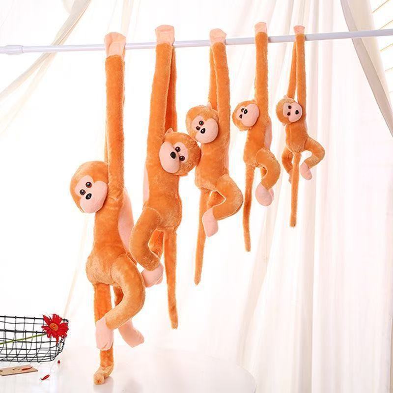 Long-armed Monkey Plush Toy Curtain Strap Monkey Doll Curtain Buckle Electric Car Anti-collision Doll Children's Rag Doll