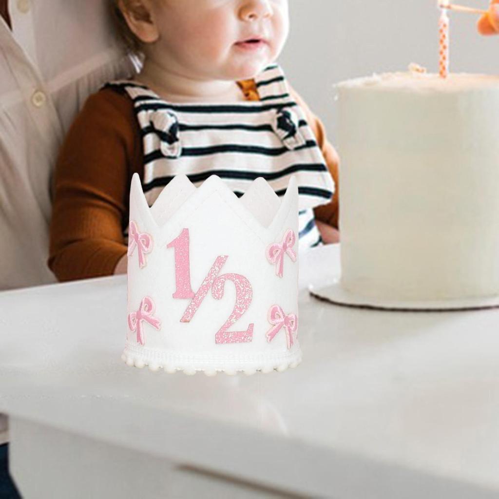 Halber Geburtstag Krone Hut Süße Feiertags-Themenparty Dekorative Mädchen Deko Accessoires Kleine Prinzessin Krone Foto-Requisiten