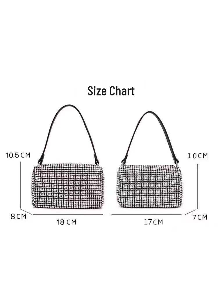 2024 Trendy Rhinestone Diamond Shoulder and Crossbody Bag for Influencers