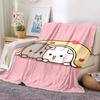 Schattige Bubu en Dudu Serie Deken Cartoon Print Kinderen Warm Flanel Zacht Comfortabel Huis Reizen Deken Bed Deken Verjaardagscadeau