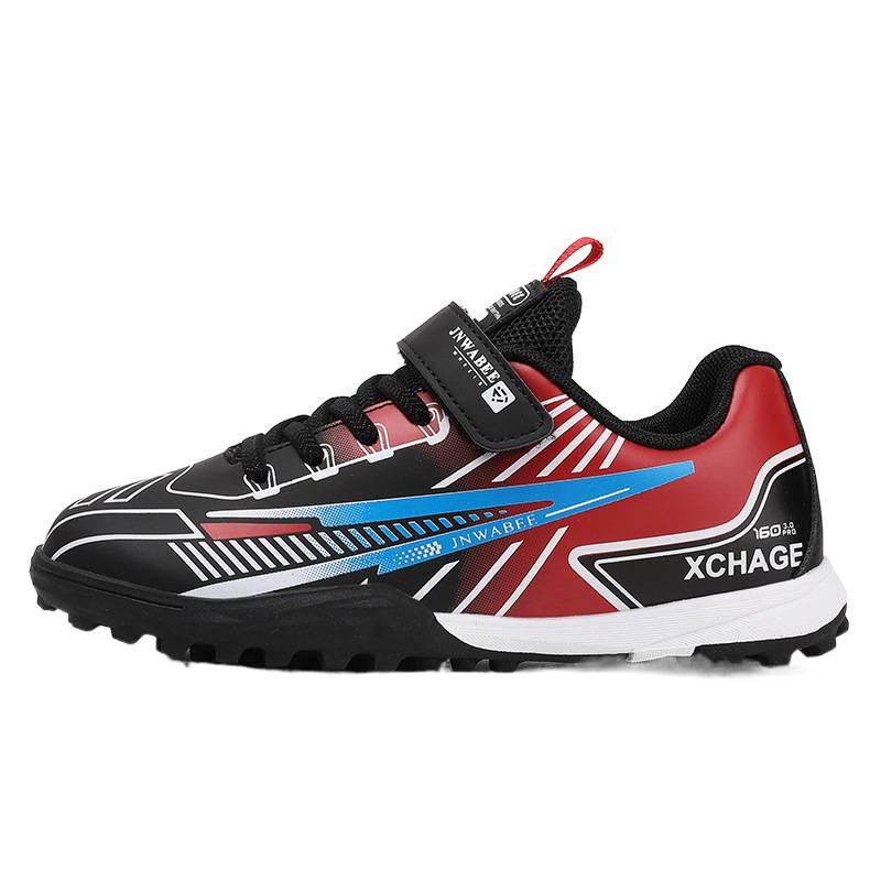 New Children's Velcro Football Training Shoes - No-Tie AGTF Sports Shoes for Students