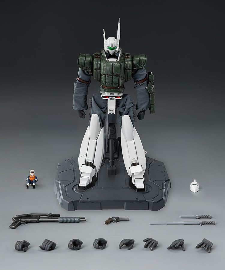Mobile Police Patlabor 2 the Movie Ingram Unit 1 with Reactive Scale and Zinc Alloy Painted Action Figure Robo-Dou Armor, 1/35 ABS, PVC, POM,
