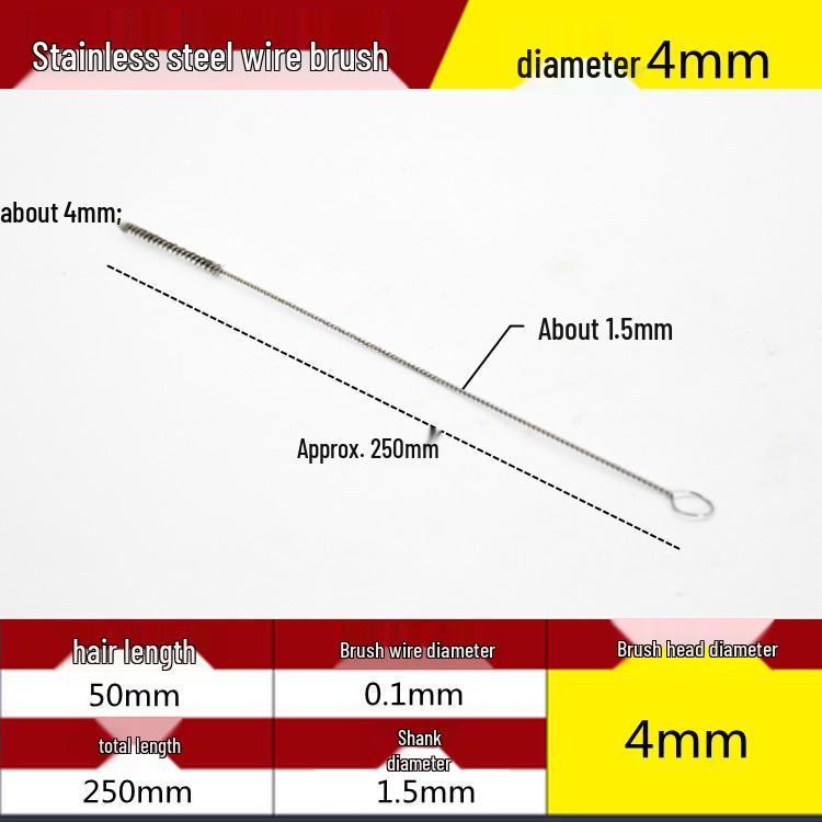 Electric Drill Stainless Steel Pipe Brush with Extended Handle for Polishing, Grinding, Deburring, and Rust Removal