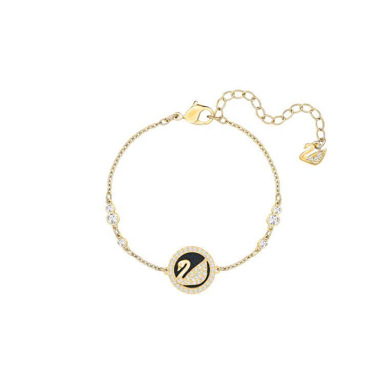 

Swarovski Leather Swan Love Bracelet Women bracelets Gold 5376481 Box+Shopping Bag (Random Color)