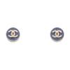 Denim Doppel C Ohrclips Unisex Accessoires Blau Gold ABH047B22934U5842