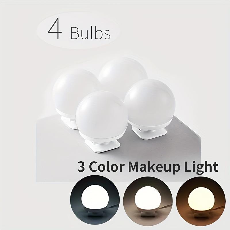 LED Mirror Makeup Light - Adjustable Bulbs, Color And Brightness Adjustable, USB Cable For Makeup Enthusiasts - Perfect for Vanity, Bedroom Bathroom