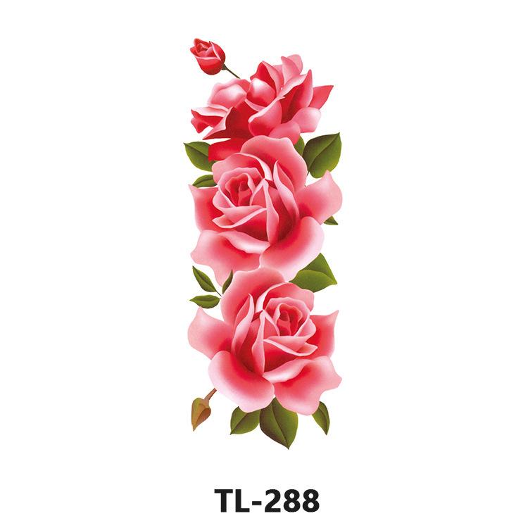 Waterproof Temporary Rose & Floral Tattoos for Women – Long-lasting & Colorful Designs