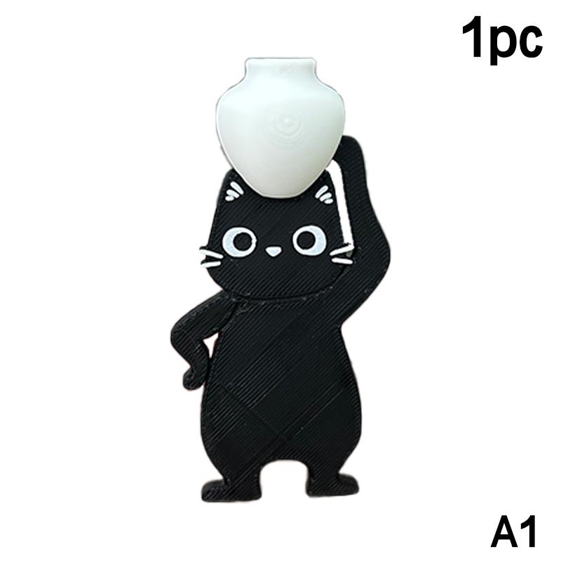 

Мини-ваза 3D-печать Дизайн Кошка Магнит на холодильник Коллекционер кошачьих усов Украшения Клейкая и магнитная Декор для дома и офиса Памятная шкатулка A1